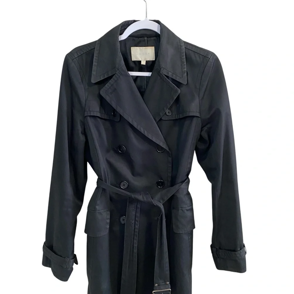JOSEF - Black Classic Trench Coat - L - China